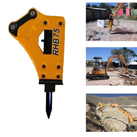 micro digger breaker|rock breaker for mini excavator.